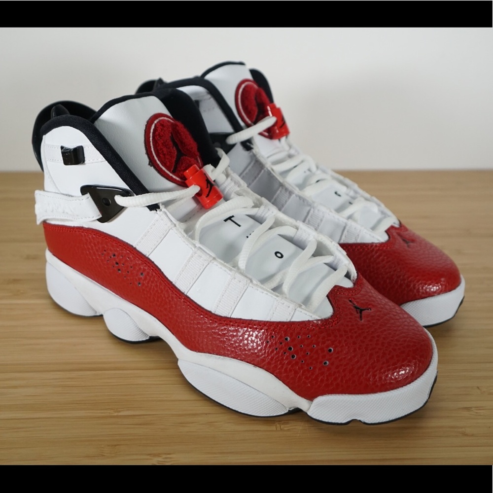 Nike Air Jordan 6 Rings Sneaker Grade School Red - Picture 6 of 7